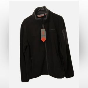 Free Country Men’s Active Full Zip Black Microtech Fleece Size XL